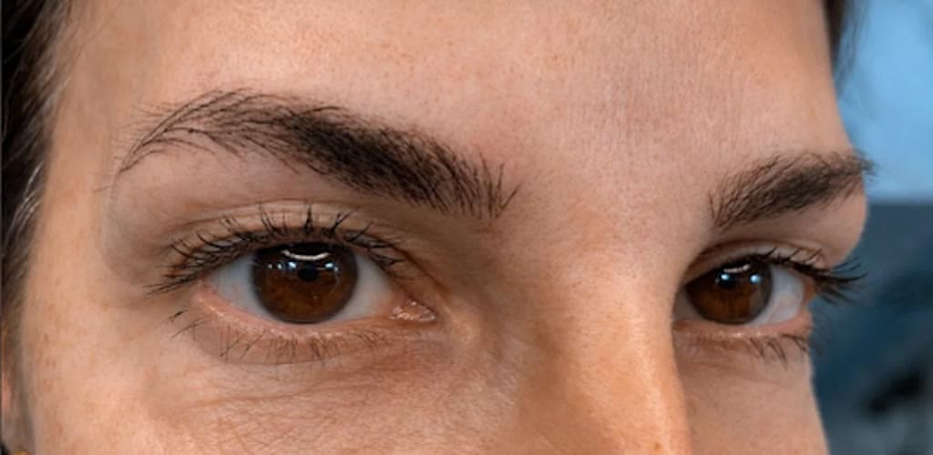 Depois — micropigmentação de sobrancelhas realizada por Diogo Brows